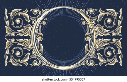 Vintage decorative ornate design