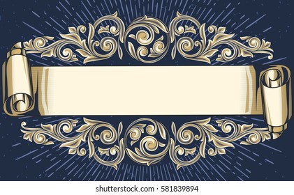 Vintage decorative ornate design