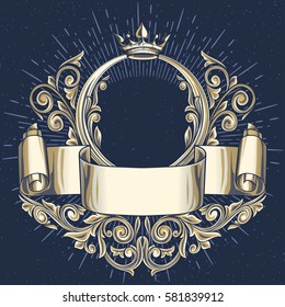 Vintage decorative ornate design