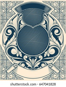Vintage decorative ornate design