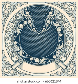 Vintage decorative ornate design