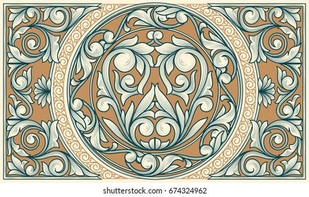 Vintage decorative ornate design