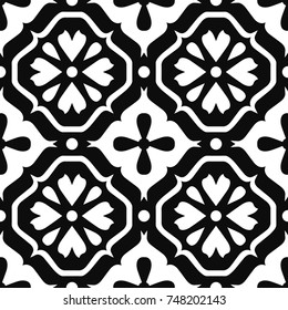 Vintage Decorative Pattern, Seamless Background.