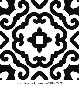 Vintage Decorative Pattern, Seamless Background.