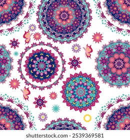 Vintage decorative pattern.Hand drawn background.Suitable for printing on fabric and paper. Arabic, Islam,Indian, ottoman motifs.You can change the background.

