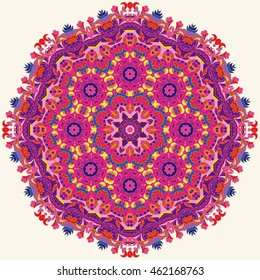 Vintage decorative pattern.Hand drawn background.Suitable for printing on fabric and paper. Arabic, Islam,Indian, ottoman motifs.You can change the background.