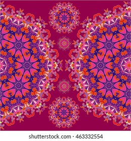 Vintage decorative pattern.Hand drawn background.Suitable for printing on fabric and paper. Arabic, Islam,Indian, ottoman motifs.You can change the background.