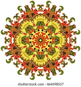 Vintage decorative pattern.Hand drawn background.Suitable for printing on fabric and paper. Arabic, Islam,Indian, ottoman motifs.You can change the background.