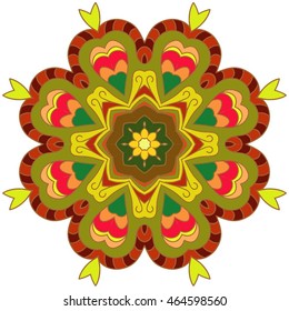 Vintage decorative pattern.Hand drawn background.Suitable for printing on fabric and paper. Arabic, Islam,Indian, ottoman motifs.You can change the background.