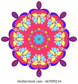 Vintage decorative pattern.Hand drawn background.Suitable for printing on fabric and paper. Arabic, Islam,Indian, ottoman motifs.You can change the background.