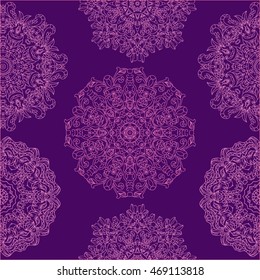 Vintage decorative pattern.Hand drawn background.Suitable for printing on fabric and paper. Arabic, Islam,Indian, ottoman motifs.You can change the background.