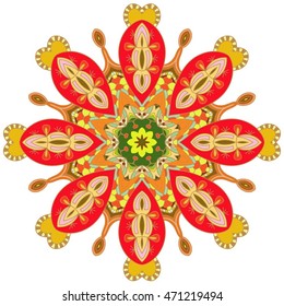 Vintage decorative pattern.Hand drawn background.Suitable for printing on fabric and paper. Arabic, Islam,Indian, ottoman motifs.You can change the background.