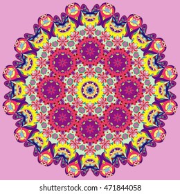 Vintage decorative pattern.Hand drawn background.Suitable for printing on fabric and paper. Arabic, Islam,Indian, ottoman motifs.You can change the background.