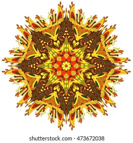 Vintage decorative pattern.Hand drawn background.Suitable for printing on fabric and paper. Arabic, Islam,Indian, ottoman motifs.You can change the background.
