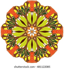 Vintage decorative pattern.Hand drawn background.Suitable for printing on fabric and paper. Arabic, Islam,Indian, ottoman motifs.You can change the background.