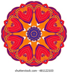 Vintage decorative pattern.Hand drawn background.Suitable for printing on fabric and paper. Arabic, Islam,Indian, ottoman motifs.You can change the background.