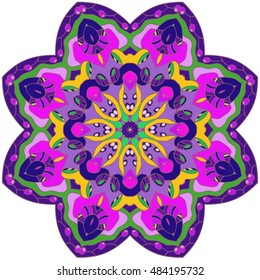Vintage decorative pattern.Hand drawn background.Suitable for printing on fabric and paper. Arabic, Islam,Indian, ottoman motifs.You can change the background.