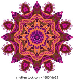 Vintage decorative pattern.Hand drawn background.Suitable for printing on fabric and paper. Arabic, Islam,Indian, ottoman motifs.You can change the background.