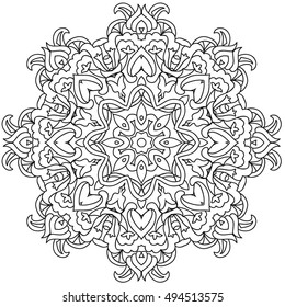 Vintage decorative pattern.Hand drawn background.Suitable for printing on fabric and paper. Arabic, Islam,Indian, ottoman motifs.You can change the background.