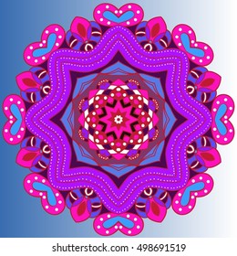 Vintage decorative pattern.Hand drawn background.Suitable for printing on fabric and paper. Arabic, Islam,Indian, ottoman motifs.You can change the background.