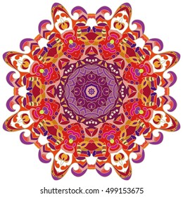 Vintage decorative pattern.Hand drawn background.Suitable for printing on fabric and paper. Arabic, Islam,Indian, ottoman motifs.You can change the background.