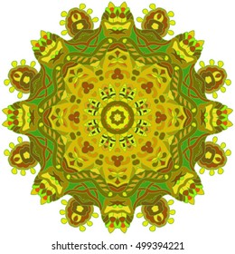 Vintage decorative pattern.Hand drawn background.Suitable for printing on fabric and paper. Arabic, Islam,Indian, ottoman motifs.You can change the background.