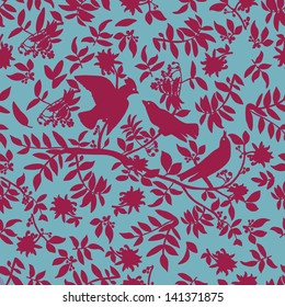 vintage decorative patterns birds