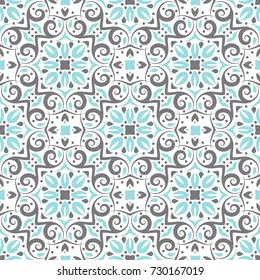 Vintage decorative seamless pattern. Lace ornament illustration. Floral pattern. Traditional, Arabic, Turkish, Indian motifs. Great for fabric and textile, wallpaper, packaging, or any desired idea.