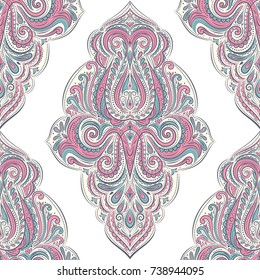 Vintage decorative seamless pattern. Ornament illustration.Traditional, Arabic, Turkish, Indian motifs. Great for fabric and textile, wallpaper, packaging, or any desired idea.