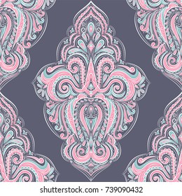 Vintage decorative seamless pattern. Ornament illustration.Traditional, Arabic, Turkish, Indian motifs. Great for fabric and textile, wallpaper, packaging, or any desired idea.