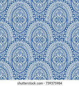 Vintage decorative seamless pattern. Ornament illustration. Vector luxury elements.Traditional, Arabic, Turkish, Indian motifs. Great for fabric and textile, wallpaper, packaging, or any desired idea.