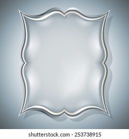 Vintage Decorative Transparent Object Framework Glass Frame