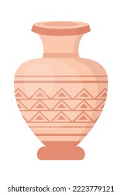 Vintage decorative vase. Vector illustration