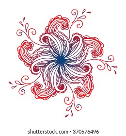 Vintage decorative vector floral elements