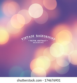 A vintage defocused background - vector illustration.
