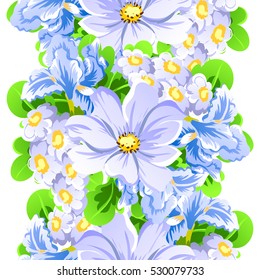 Vintage delicate invitation with flowers for wedding, marriage, bridal, birthday, Valentine's day. 