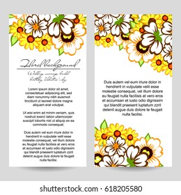 Vintage delicate invitation with flowers for wedding, marriage, bridal, birthday, Valentine's day.