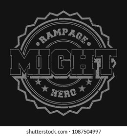 Vintage denim grunge background texture vector illustration design for t-shirt and printing.