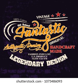 vintage denim grunge background vector illustration design for t-shirt and printing