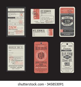 Vintage denim typography, t-shirt graphics, vectors, collection embroidery, 