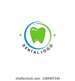 vintage dental design logo. dentist emblem logo. dental clinic logo