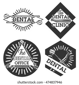 Vintage dental emblems