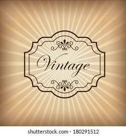 vintage design with arabesques vector illustration
