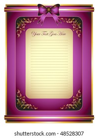 Vintage design background with text area