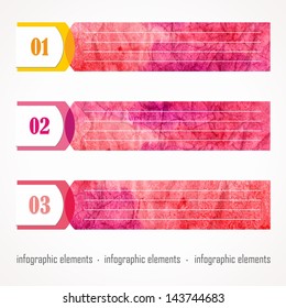 Vintage Design Banner template. Website elements.