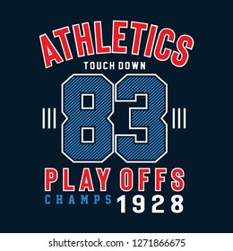 Vintage design basketball play offs typography for print t shirt