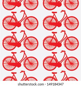 vintage design. bicycle pattern seamless. vector illustration.