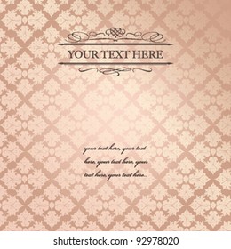 Vintage design card