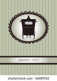 vintage design with carriage