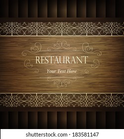Vintage design for the decoration of the restaurant.